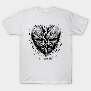 Yin Yang of Discord - Bitterness Split Artwork T-Shirt